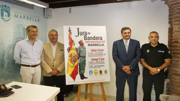 Presentación jura de bandera civil en Marbella Presentación jura de bandera civil en Marbella