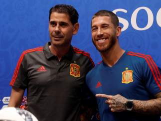 Sergio Ramos y Fernando Hierro