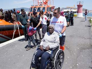 Inmigrantes rescatados