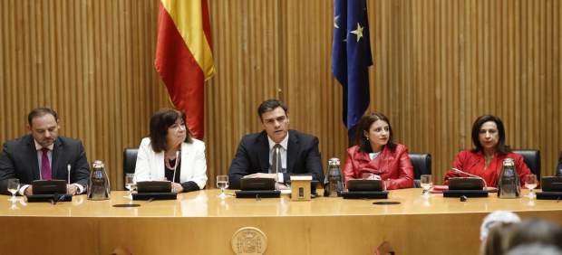 Sánchez en la reunión del Grupo Parlamentario