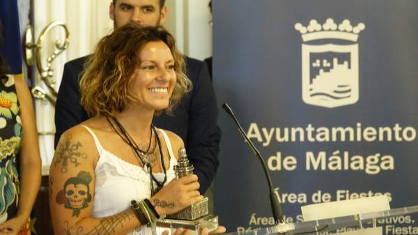 Lamari, de Chambao, en un acto en el Ayuntamiento de Málaga Lamari, de Chambao, en un acto en el Ayuntamiento de Málaga