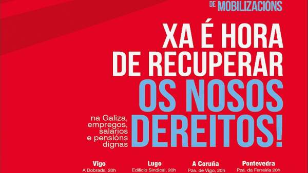 Cartel de las manifestaciones de la CIG Cartel de las manifestaciones de la CIG