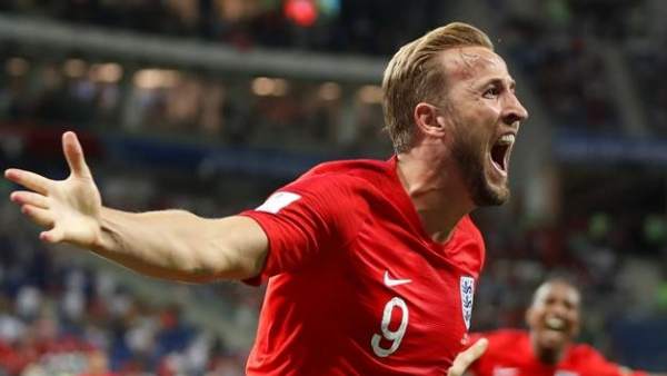 Harry Kane, celebrando un tanto en el Inglaterra - Túnez de Rusia 2018. Harry Kane, celebrando un tanto en el Inglaterra - Túnez de Rusia 2018.