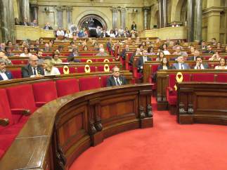 Quim Torra e Inés Arrimadas en el Parlament (Archivo)