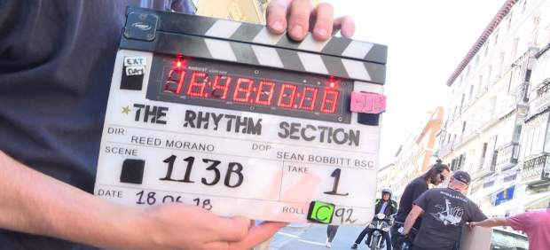 El rodaje de la película 'The Rhythm Section' en Madrid.