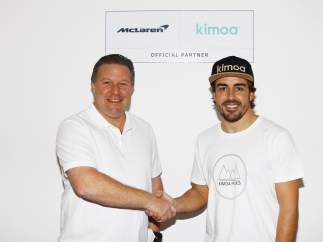 Zak Brown y Fernando Alonso