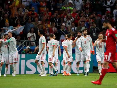 Gol de España a Irán