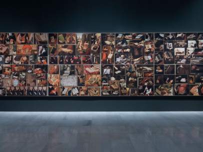 Vista panorámica de la obra 'Dato primitivo 5-38 (2016)' de Montserrat Soto