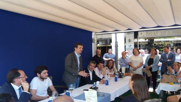 Casado presenta su proyecto a los militantes palentinos, 21-6-18 Casado presenta su proyecto a los militantes palentinos, 21-6-18