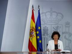 La portavoz del Gobierno y ministra de Educación, Isabel Celáa, en una imagen de archivo en la Moncloa.