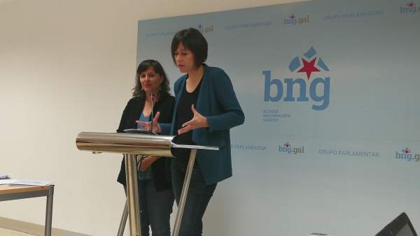 Ana Miranda y Ana Pontón (BNG) en rueda de prensa Ana Miranda y Ana Pontón (BNG) en rueda de prensa