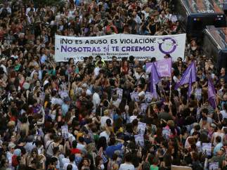 Protesta contra la libertad de La Manada