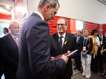 Rey Felipe VI, presidente Quim Torra