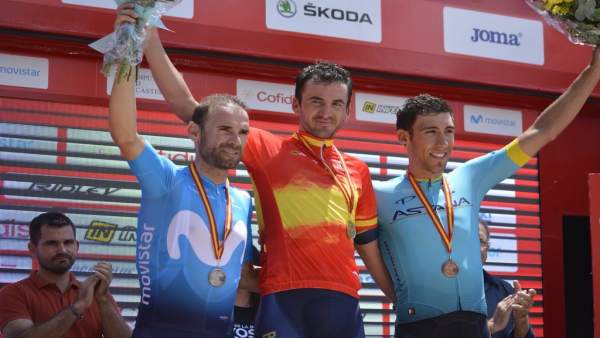 Gorka Izagirre Alejandro Valverde Omar Fraile Campeonato España Gorka Izagirre Alejandro Valverde Omar Fraile Campeonato España