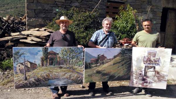 Ganadores del concurso de pintura rápida de Belsué. Ganadores del concurso de pintura rápida de Belsué.