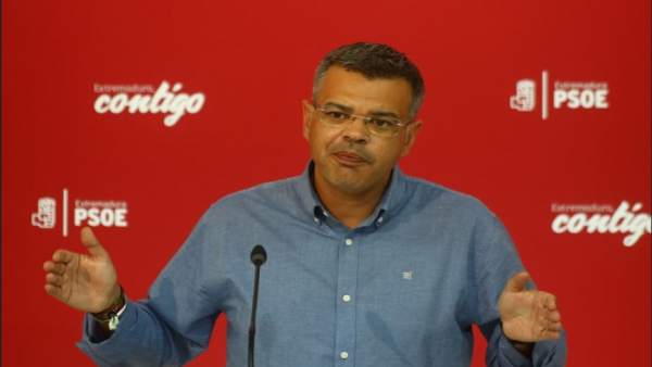 Juan Antonio González, portavoz del PSOE de Extremadura Juan Antonio González, portavoz del PSOE de Extremadura