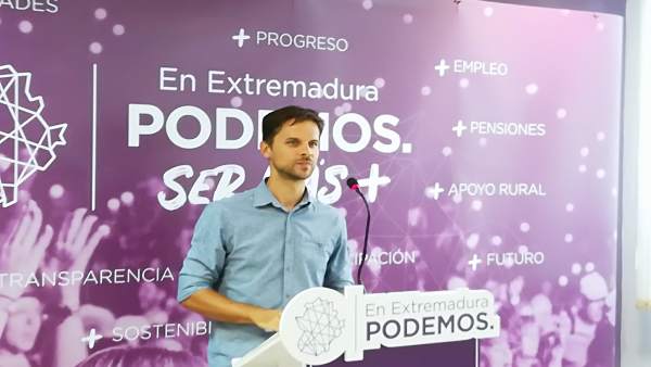 ÞÁlvaro Jaén en la rueda de prensa de este lunes en Mérida ÞÁlvaro Jaén en la rueda de prensa de este lunes en Mérida