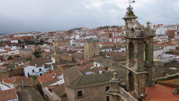 Vista aérea de la ciudad de Cáceres Vista aérea de la ciudad de Cáceres