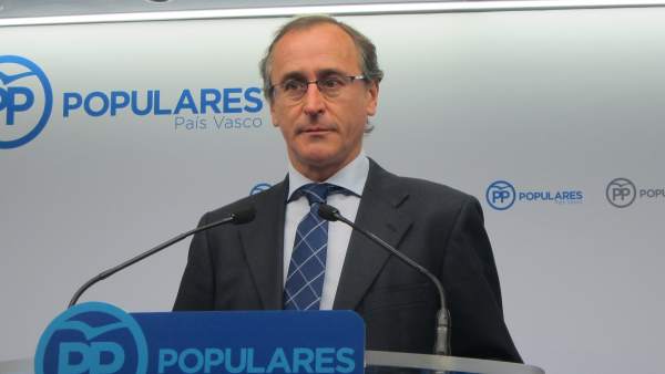 Foto de archivo de Alfonso Alonso, presidente del PP vasco Foto de archivo de Alfonso Alonso, presidente del PP vasco