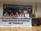 Rueda de prensa del comité de empresa de Meirama en Ordes