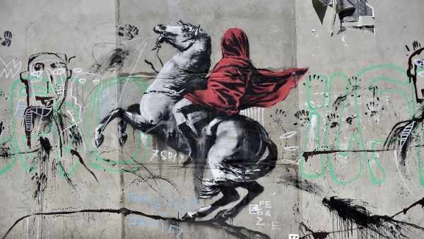 Arte callejero de Bansky en París. Arte callejero de Bansky en París.