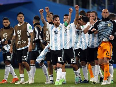 Celebración de Messi