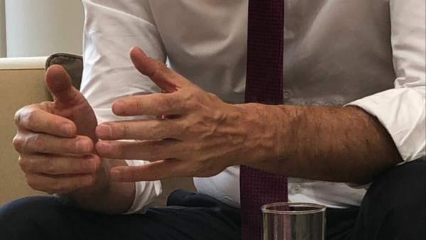 Manos de Pedro Sánchez Manos de Pedro Sánchez