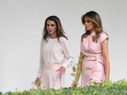 Melania Trump con Rania de Jordania