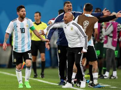 Messi y Sampaoli