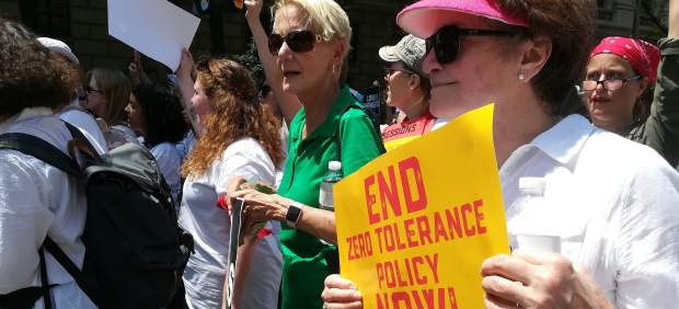 Manifestación contra la política migratoria
