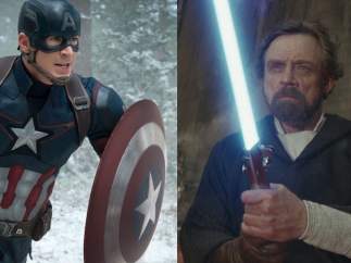 Capitán América y Luke Skywalker