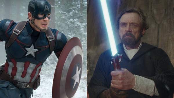 Capitán América y Luke Skywalker Capitán América y Luke Skywalker