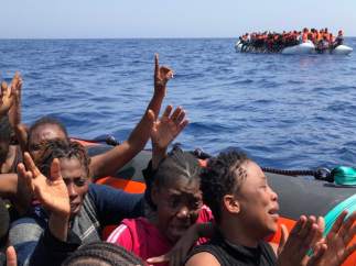 Rescate inmigrantes mediterráneo