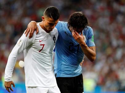 Cristiano Ronaldo y Cavani