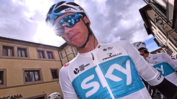 Chris Froome (Sky) en el Giro de Italia Chris Froome (Sky) en el Giro de Italia