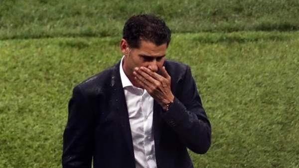 Fernando Hierro, seleccionador de España en el Mundial de Rusia. Fernando Hierro, seleccionador de España en el Mundial de Rusia.