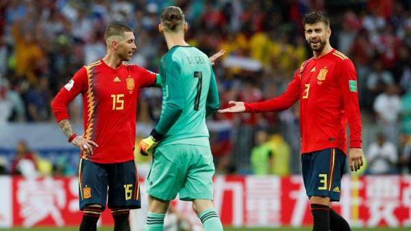 Ramos, De Gea y Piqué Ramos, De Gea y Piqué