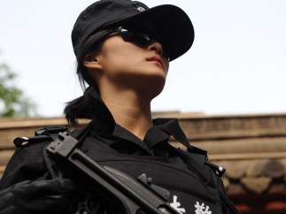 Mujer policia China