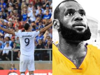 Zlatan Ibrahimovic y LeBron James
