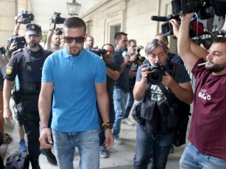 Ángel Boza, miembro de la Manada, en los juzgados de Sevilla