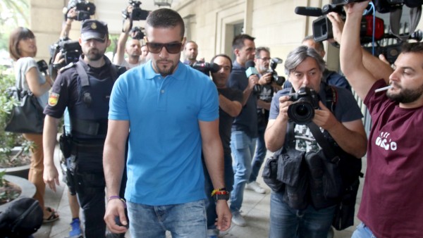 Ángel Boza, miembro de la Manada, en los juzgados de Sevilla Ángel Boza, miembro de la Manada, en los juzgados de Sevilla