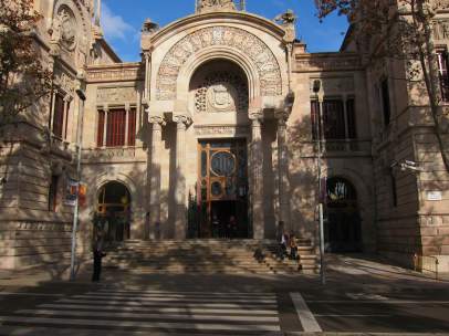 Fachada del Palau de Justícia, sede del TSJC y de la Audiencia de Barcelona.