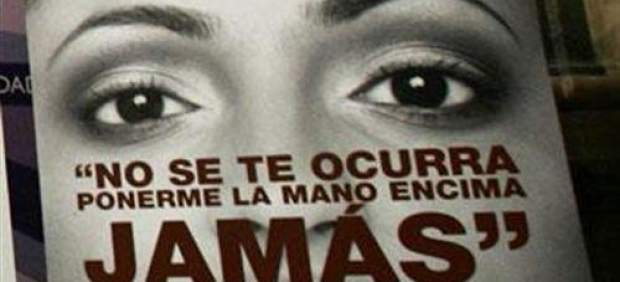 Cartel contra la violencia machista
