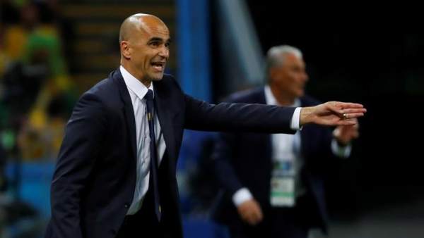 Roberto Martínez da indicaciones durante el partido entre Brasil y Bélgica, en Rusia 2018. Roberto Martínez da indicaciones durante el partido entre Brasil y Bélgica, en Rusia 2018.