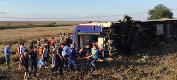 Descarrilamiento de un tren en Turquía