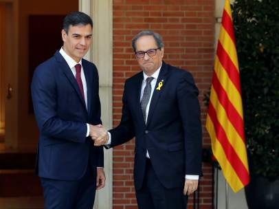 Sánchez y Torra en la Moncloa.