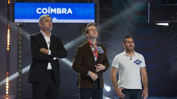 Juanma López Iturriaga, Joaquín Reyes y un concursante en 'Crush'. Juanma López Iturriaga, Joaquín Reyes y un concursante en 'Crush'.