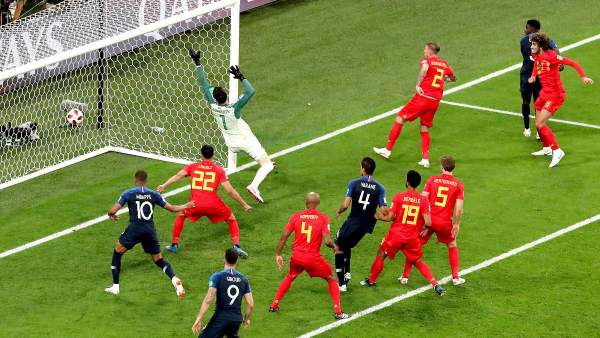 Gol de Umtiti a Béltgica Gol de Umtiti a Béltgica