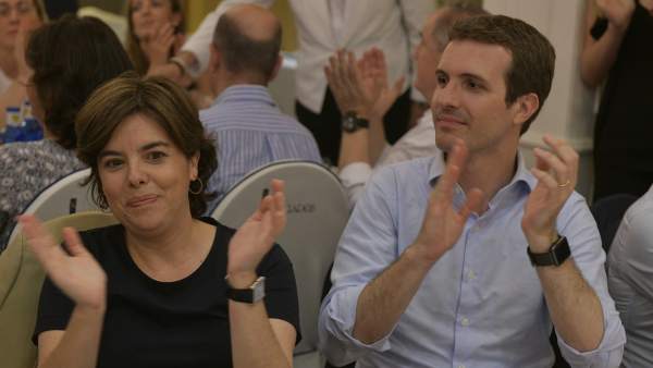 Soraya Sáenz de Santamaría y Pablo Casado Soraya Sáenz de Santamaría y Pablo Casado