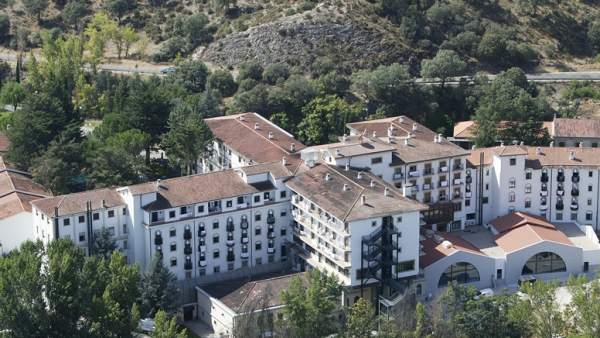 Imagen del balneario de Ledesma. Imagen del balneario de Ledesma.